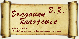 Dragovan Radojević vizit kartica
